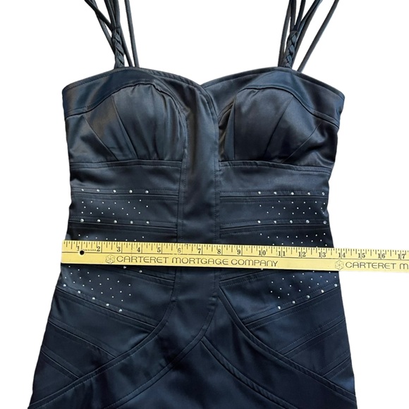 XOXO Mini Dress Womens 4 Jr 5-6 Black Studded 90s Y2K Party Whimsygoth Edgy NWT - Picture 14 of 16